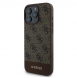 Guess PU 4G Stripe-fodral till iPhone 16 Pro Brown