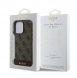 Guess PU 4G Stripe-fodral till iPhone 16 Pro Brown
