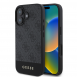 Guess PU 4G Stripe Fodral till iPhone 16 Grå