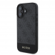 Guess PU 4G Stripe Fodral till iPhone 16 Grå