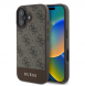 Guess PU 4G Stripe Fodral till iPhone 16 Brun