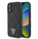 Guess PU 4G Strass Triangle Metal Logo Fodral till iPhone 16 Svart