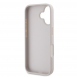 Guess PU 4G Strass Triangle Metal Logo Fodral till iPhone 16 Rosa
