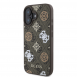 Guess PU 4G Peony MagSafe Fodral till iPhone 16 Brun