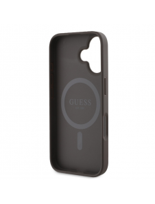 Guess PU 4G Peony MagSafe Fodral till iPhone 16 Brun