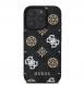 Guess PU 4G Peony MagSafe Fodral för iPhone 16 Pro Svart