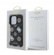 Guess PU 4G Peony MagSafe Fodral för iPhone 16 Pro Svart