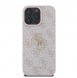 Guess PU 4G metalllogofodral för iPhone 16 Pro Pink