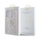 Guess PU 4G metalllogofodral för iPhone 16 Pro Pink
