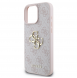 Guess PU 4G metalllogofodral för iPhone 16 Pro Max Rosa
