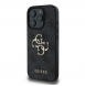 Guess PU 4G metalllogofodral för iPhone 16 Pro Max Grå