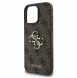 Guess PU 4G metalllogofodral för iPhone 16 Pro Brown