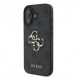 Guess PU 4G metalllogofodral för iPhone 16 Plus Grå