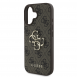 Guess PU 4G metalllogofodral för iPhone 16 Plus Brun