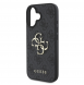 Guess PU 4G metalllogofodral för iPhone 16 Grå