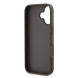 Guess PU 4G metalllogofodral för iPhone 16 Brun