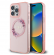 Guess IML Flowers Ring MagSafe Fodral till iPhone 16 Pro Pink