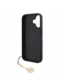 Guess 4G Charm Fodral för iPhone 16 Plus Tone on Tone Grey