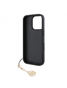 Guess 4G Charm Case för iPhone 16 Pro Tone on Tone Grey
