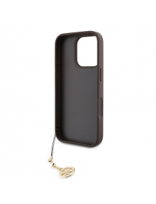 Guess 4G Charm Case för iPhone 16 Pro Tone on Tone Brown