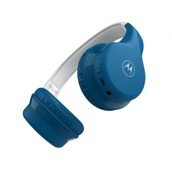 Motorola Moto JR300 Kids trådlösa hörlurar Blå/Grå