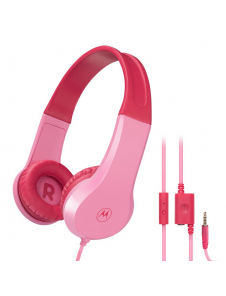 Motorola Moto JR200 Kids Over-ear hörlurar 3,5 mm Rosa