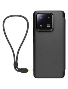 Gjord för Xiaomi bokfodral med halsband för Xiaomi 13 Pro Black