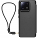 Gjord för Xiaomi bokfodral med halsband för Xiaomi 13 Pro Black