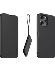 Gjord för Xiaomi Bokfodral med halsband för Xiaomi Redmi 12 4G/5G Svart