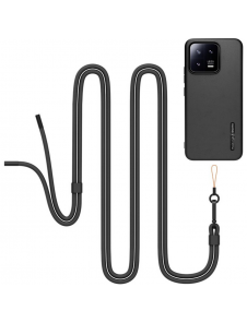 Gjord för Xiaomi TPU-fodral med halsband för Xiaomi 13 Black