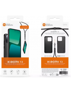 Gjord för Xiaomi TPU-fodral med halsband för Xiaomi 13 Black