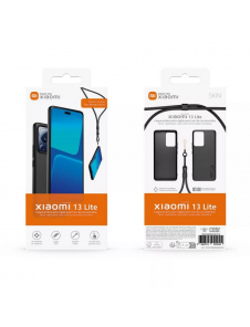 Gjord för Xiaomi TPU-överdrag med halsband för Xiaomi 13 Lite Svart