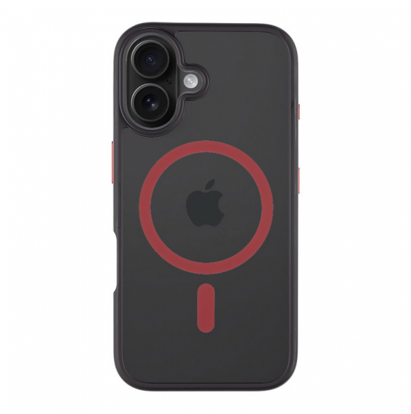 Tactical MagForce Hyperstealth 2.0 Skal till iPhone 16 Svart/Röd