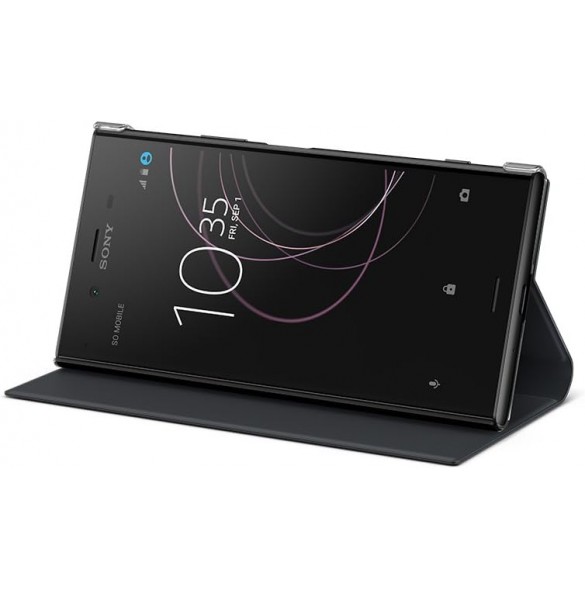 Sony Style Cover Stand SCSG50 Bokomslag till Xperia XZ1, Svart