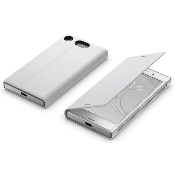 Sony "Style Cover Stand SCSG60" bokomslag till Xperia XZ1 Compact, vit