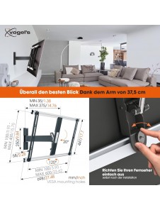 Vogel's THIN 525 TV väggfäste för 102-165 cm (40-65 tum) TV