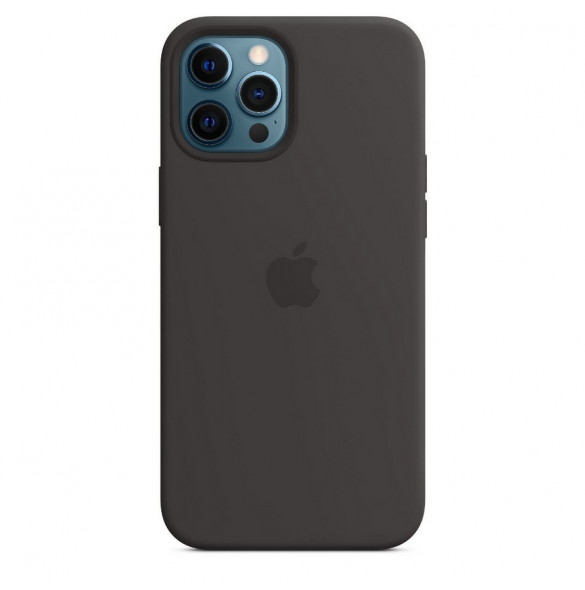 MHLG3ZE/A Apple Silikon Magsafe Skal för iPhone 12 Pro Max Svart