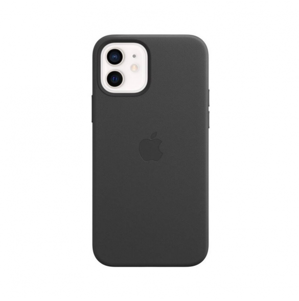 MHKG3ZM/A Apple Leather Magsafe Skal för iPhone 12/12 Pro Svart