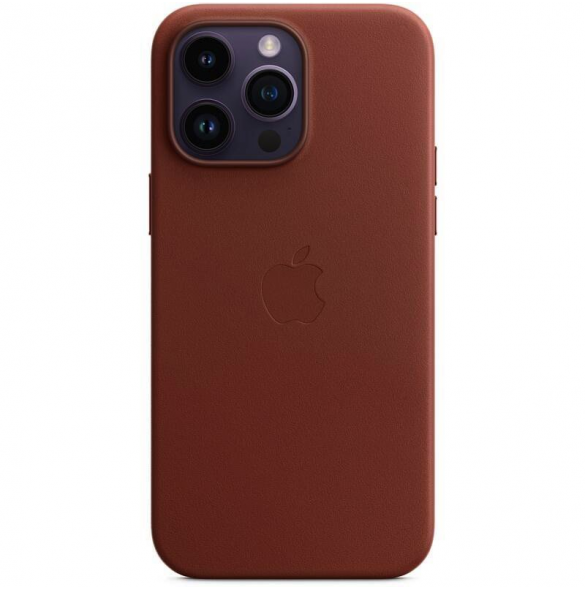 MPPQ3FE/A Apple Leather Magsafe Skal för iPhone 14 Pro Max Umber