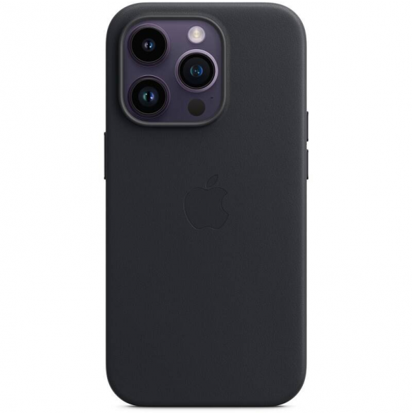 MPPM3FE/A Apple Leather Magsafe Skal för iPhone 14 Pro Max Midnight