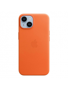 MPP83ZM/A Apple Leather Magsafe Skal till iPhone 14 Orange