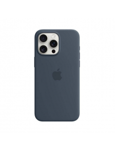 MT1P3ZM/A Apple Silikon Magsafe Skal till iPhone 15 Pro Max Storm Blue