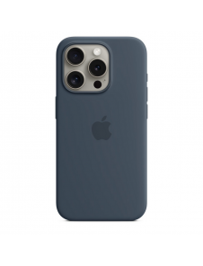 MT1D3ZM/A Apple Silikon Magsafe Skal till iPhone 15 Pro Storm Blue