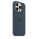 MT1D3ZM/A Apple Silikon Magsafe Skal till iPhone 15 Pro Storm Blue