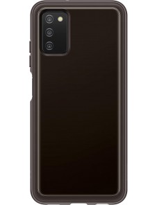 Samsung Galaxy A03s Soft Clear Cover Svart - EF-QA038TBE