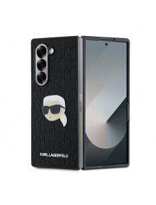 Karl Lagerfeld PU Saffiano Monogram Karl Head Fodral till Samsung Galaxy Z Fold 6 Svart