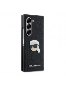 Karl Lagerfeld PU Saffiano Monogram Karl Head Fodral till Samsung Galaxy Z Fold 6 Svart