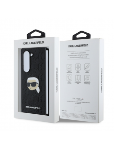 Karl Lagerfeld PU Saffiano Monogram Karl Head Fodral till Samsung Galaxy Z Fold 6 Svart