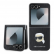 Karl Lagerfeld PU Saffiano Monogram Karl Head Fodral till Samsung Galaxy Z Flip 6 Svart