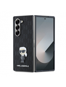 Karl Lagerfeld PU Saffiano Monogram Iconic Fodral för Samsung Galaxy Z Fold 6 Svart